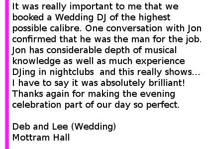 Soul Funk Wedding DJ Review